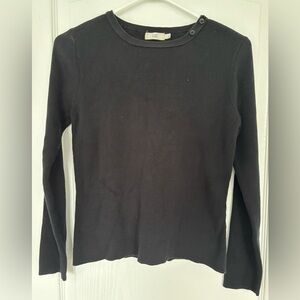 U2 Women's Black Ribbed Top
